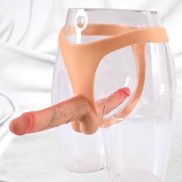 Wild Heart Silicone DP Strap-on Dildo